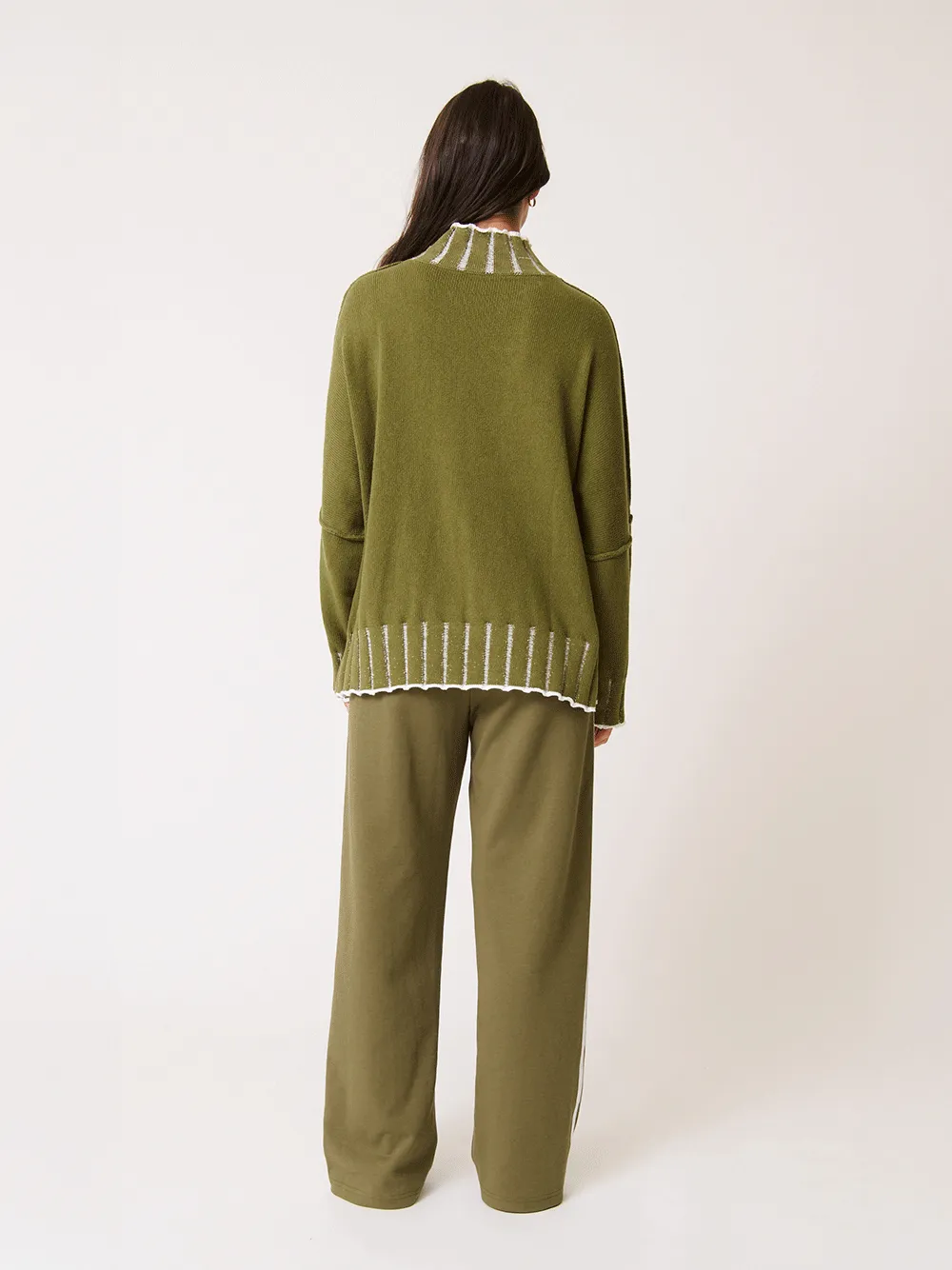 Romy Knit Sweater - KHAKI