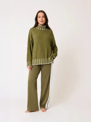 Romy Knit Sweater - KHAKI