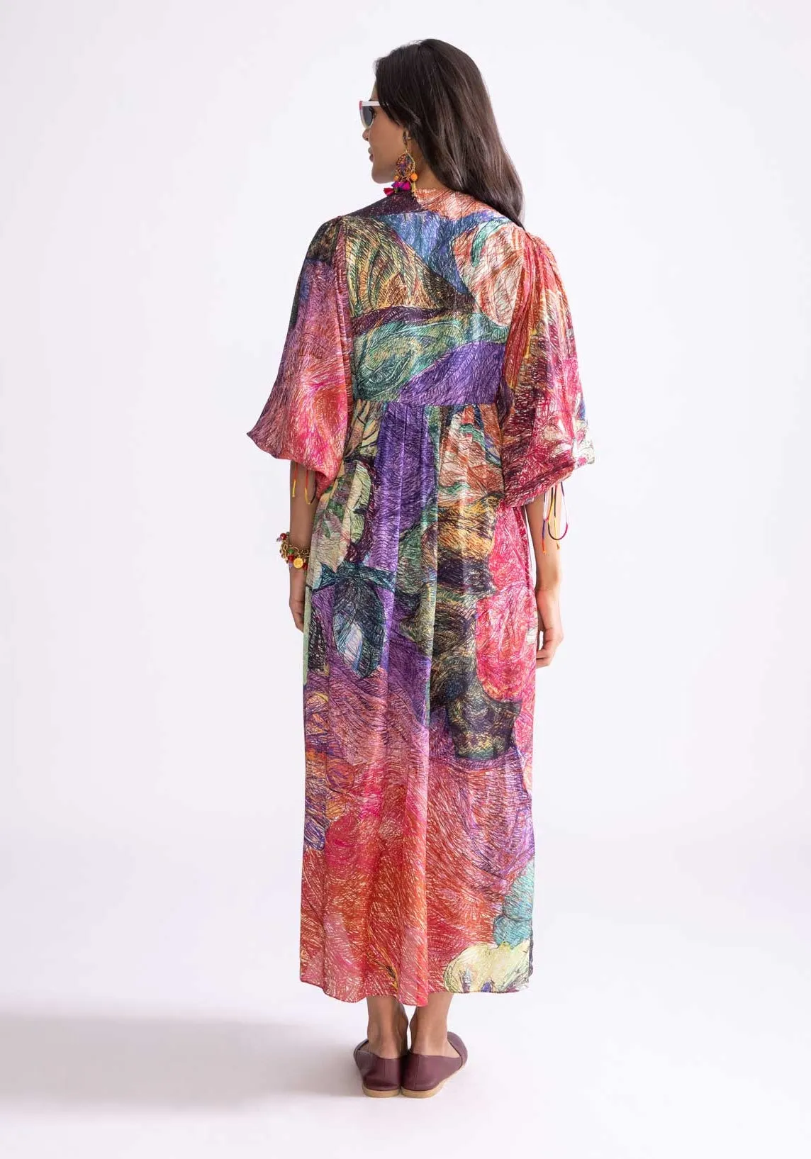 Sara multicolor printed dress