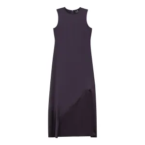 Satin plum slip dress by Gem
