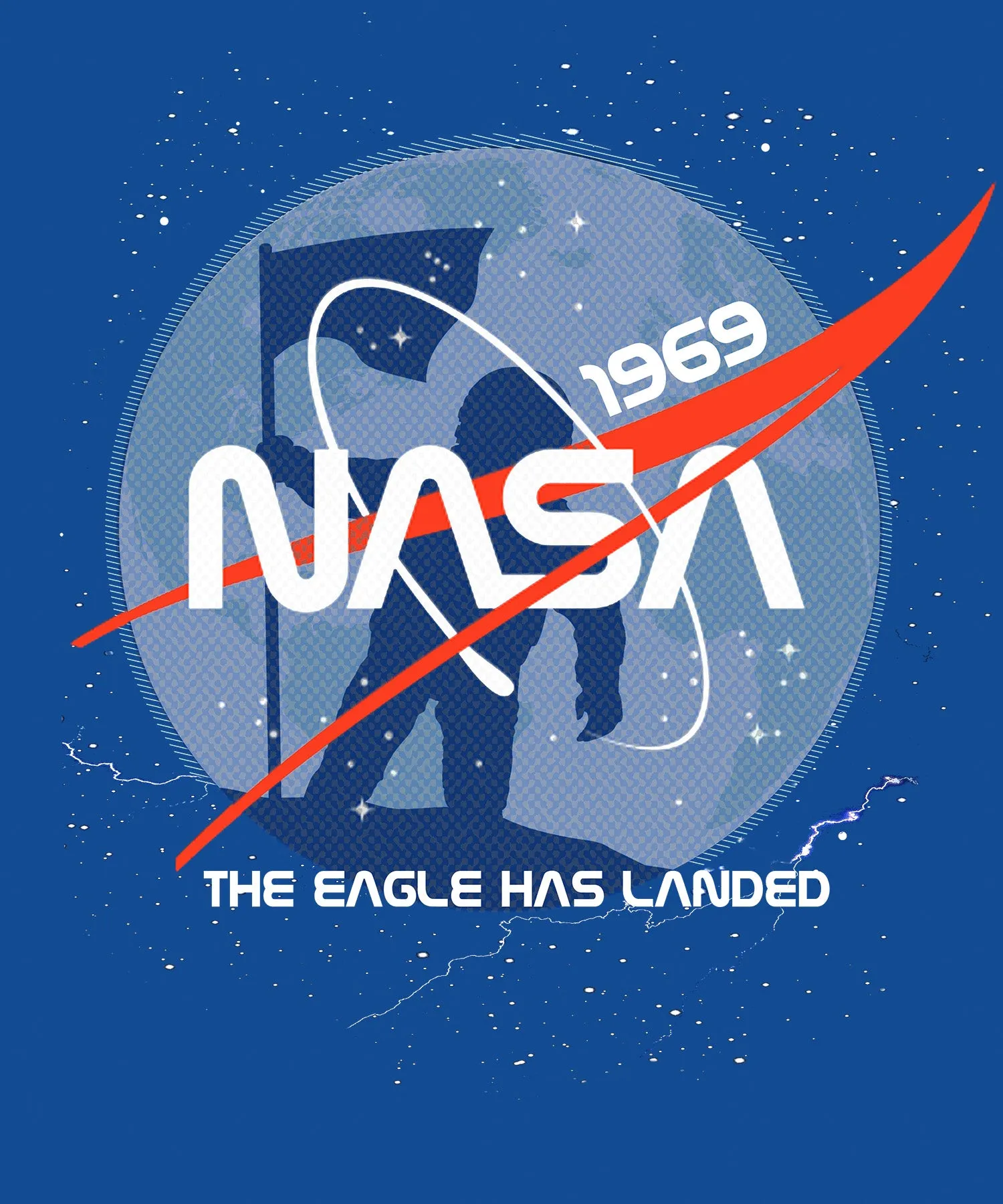 Science Space NASA Moon Landing Astronaut Cosmos Nerd Geek Official Men's T-shirt