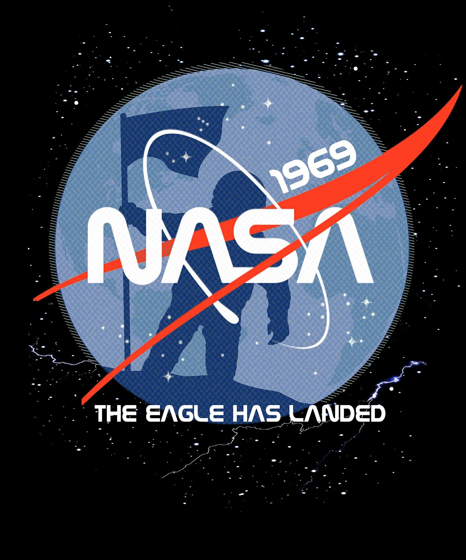 Science Space NASA Moon Landing Astronaut Cosmos Nerd Geek Official Men's T-shirt