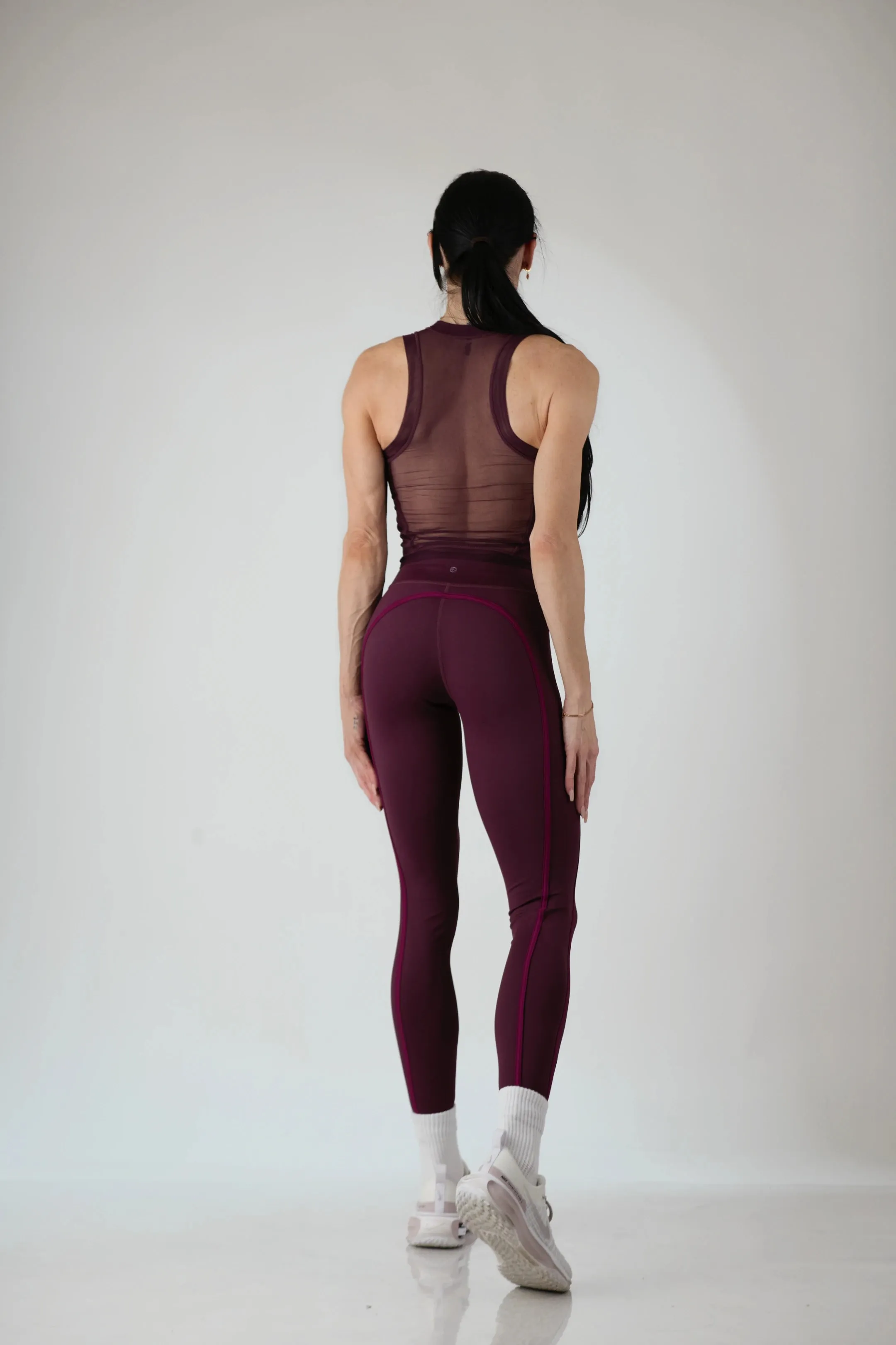 Sculpted Performance Mesh Tank Top