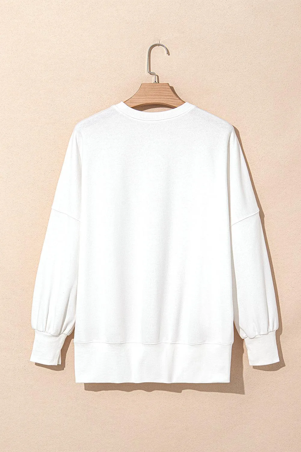 Sequin Designer Bows Oversize Sweatshirt