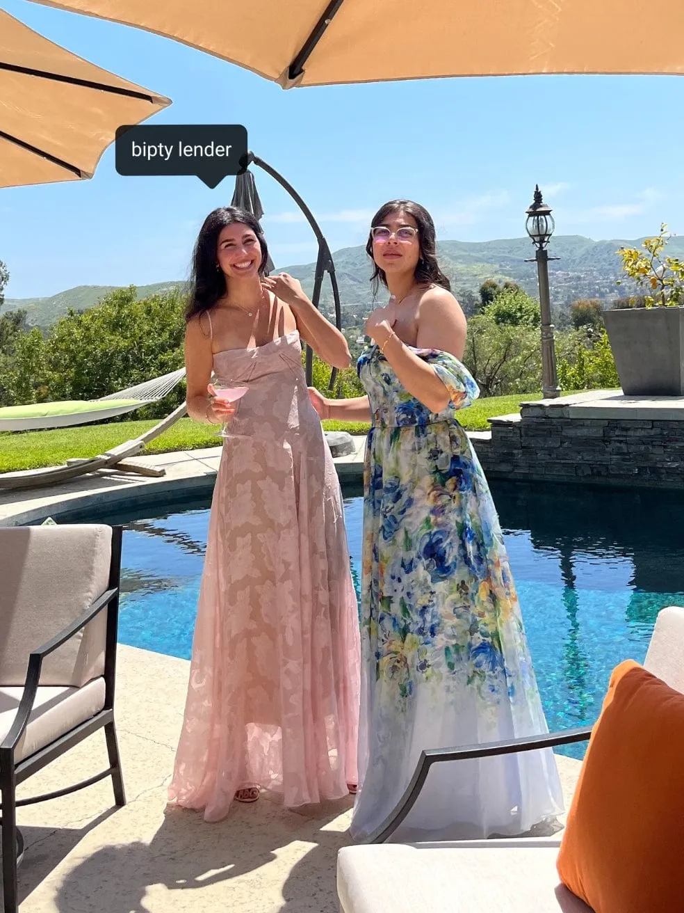 Seren Soft Pink Floral Lace Back Maxi Dress