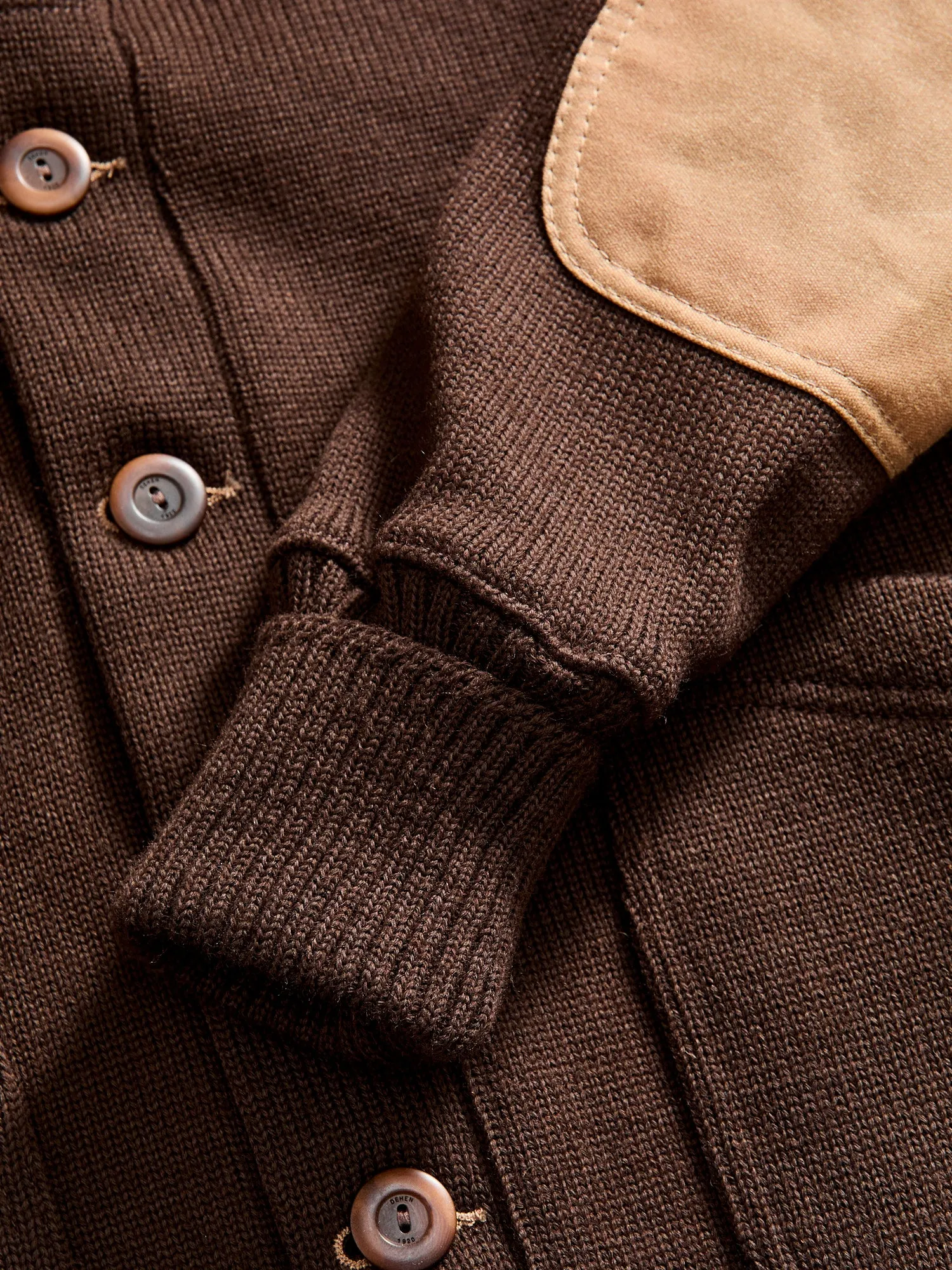 Shawl Sweater Coat in Brown