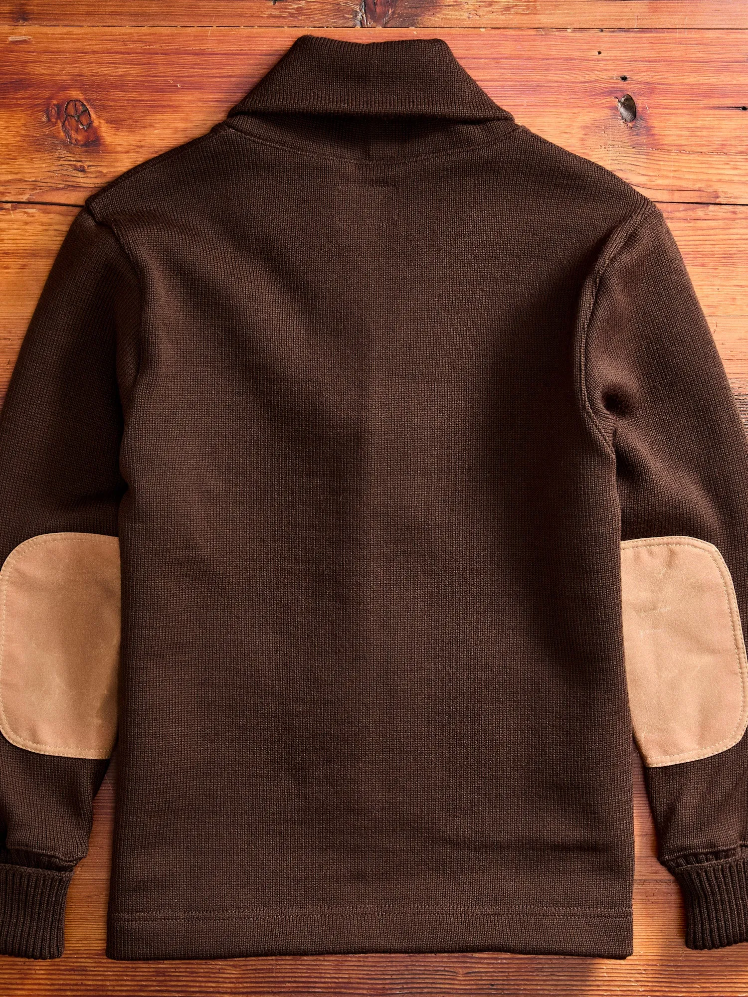 Shawl Sweater Coat in Brown