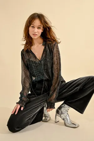 SHEER BLOUSE WITH CAMISOLE