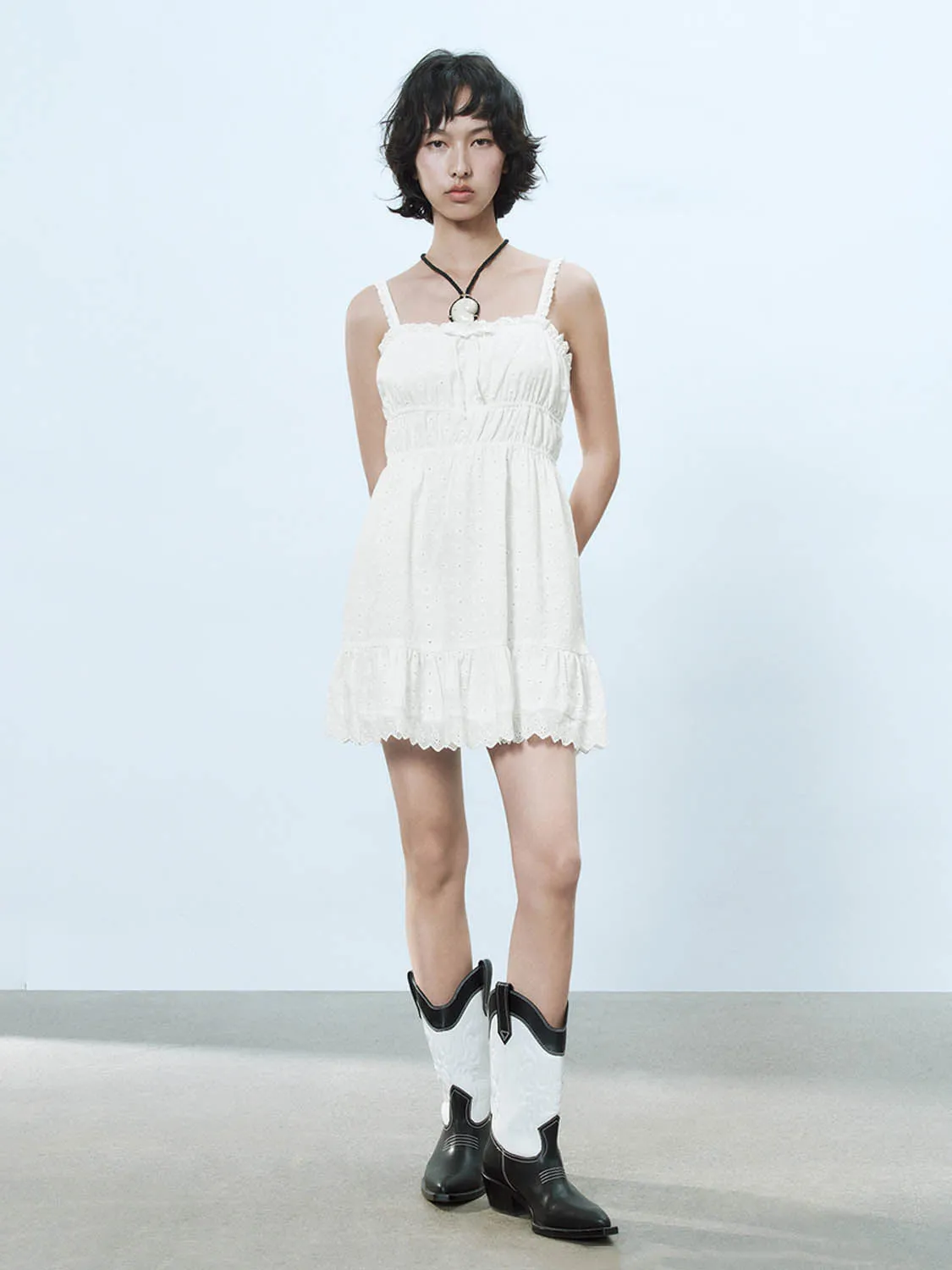 Shirred A-Line Dresses