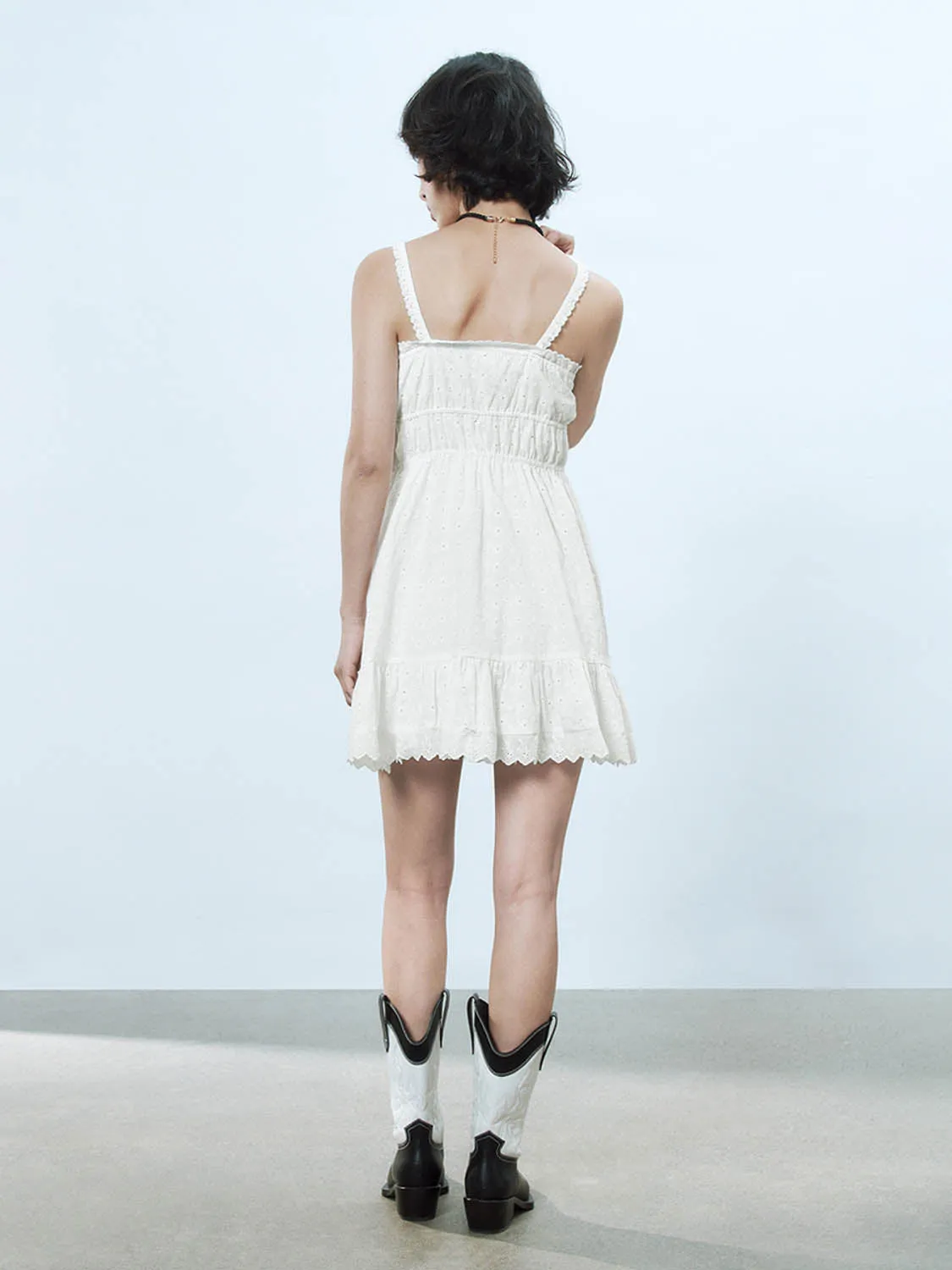 Shirred A-Line Dresses