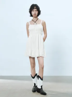 Shirred A-Line Dresses