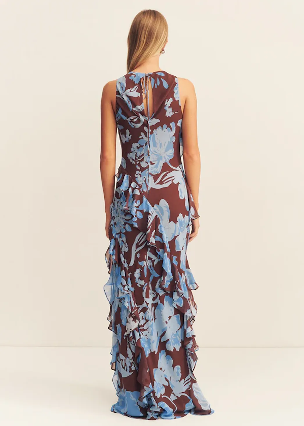 SHONA JOY Olson Ruffle Maxi Dress - Arcadian Floral