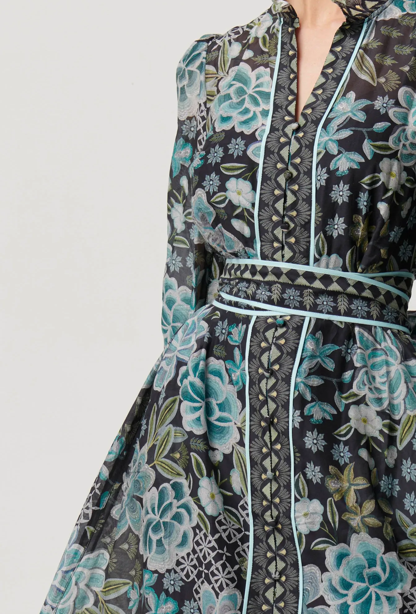 SIENNA Cotton Silk Midi Dress