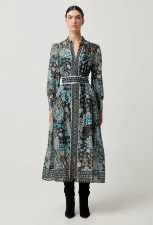 SIENNA Cotton Silk Midi Dress