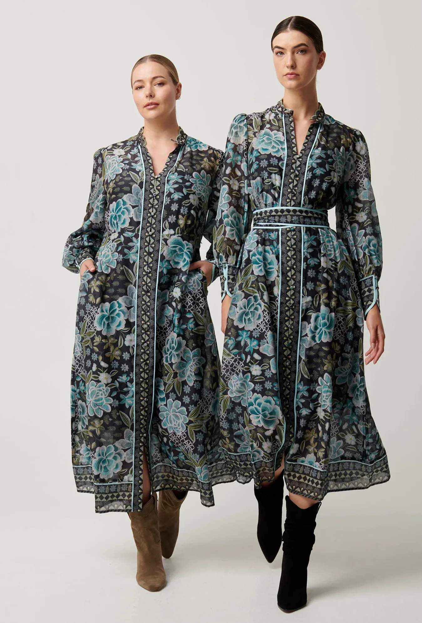 SIENNA Cotton Silk Midi Dress