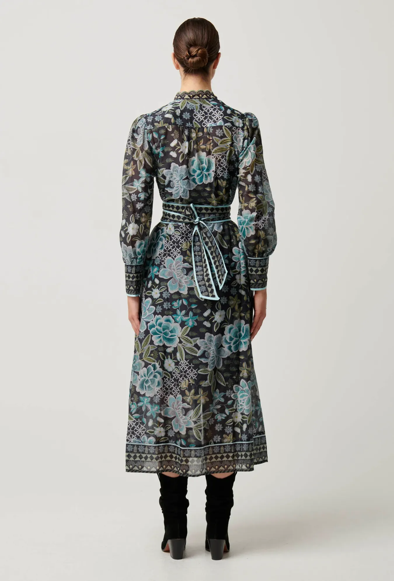 SIENNA Cotton Silk Midi Dress