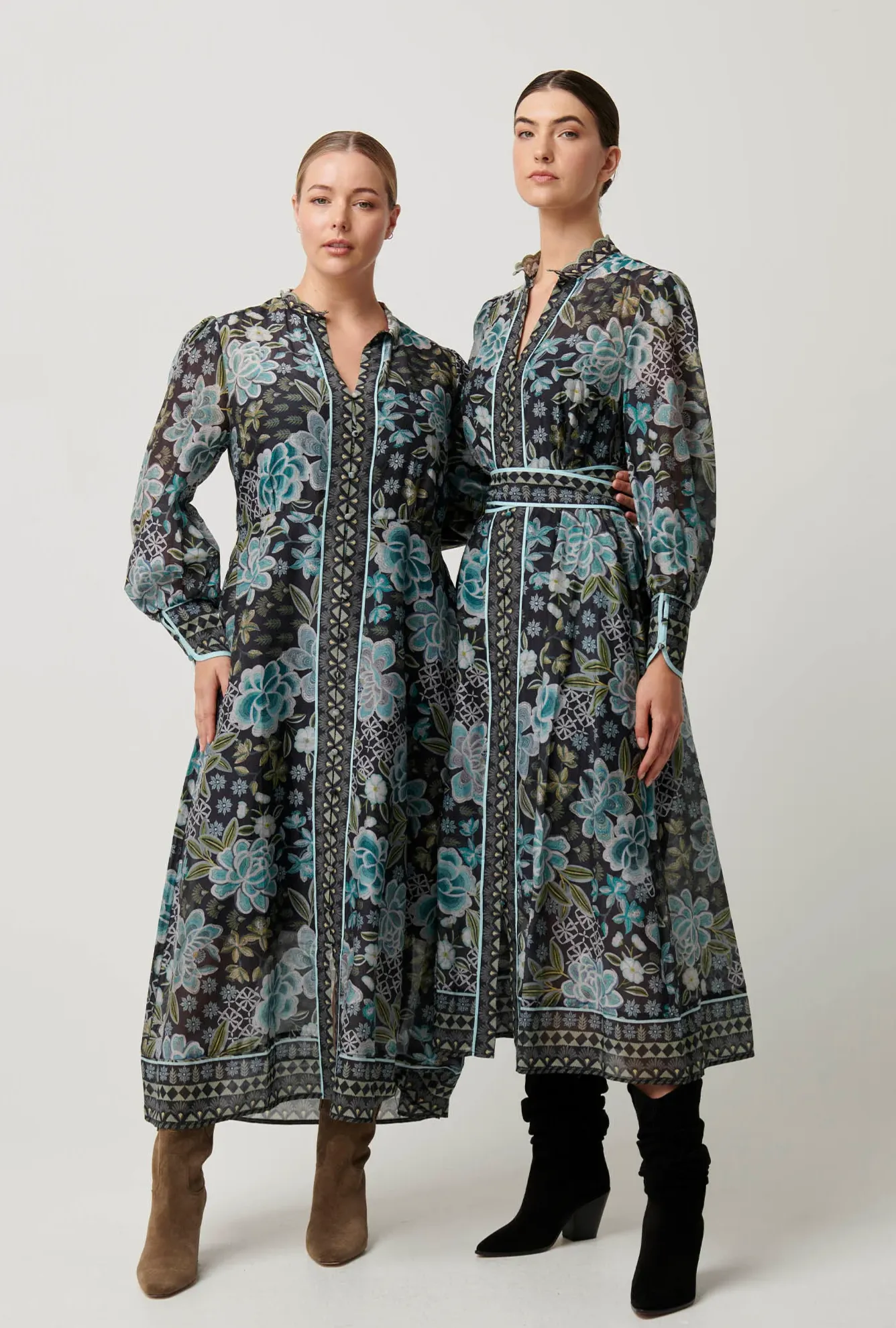 SIENNA Cotton Silk Midi Dress