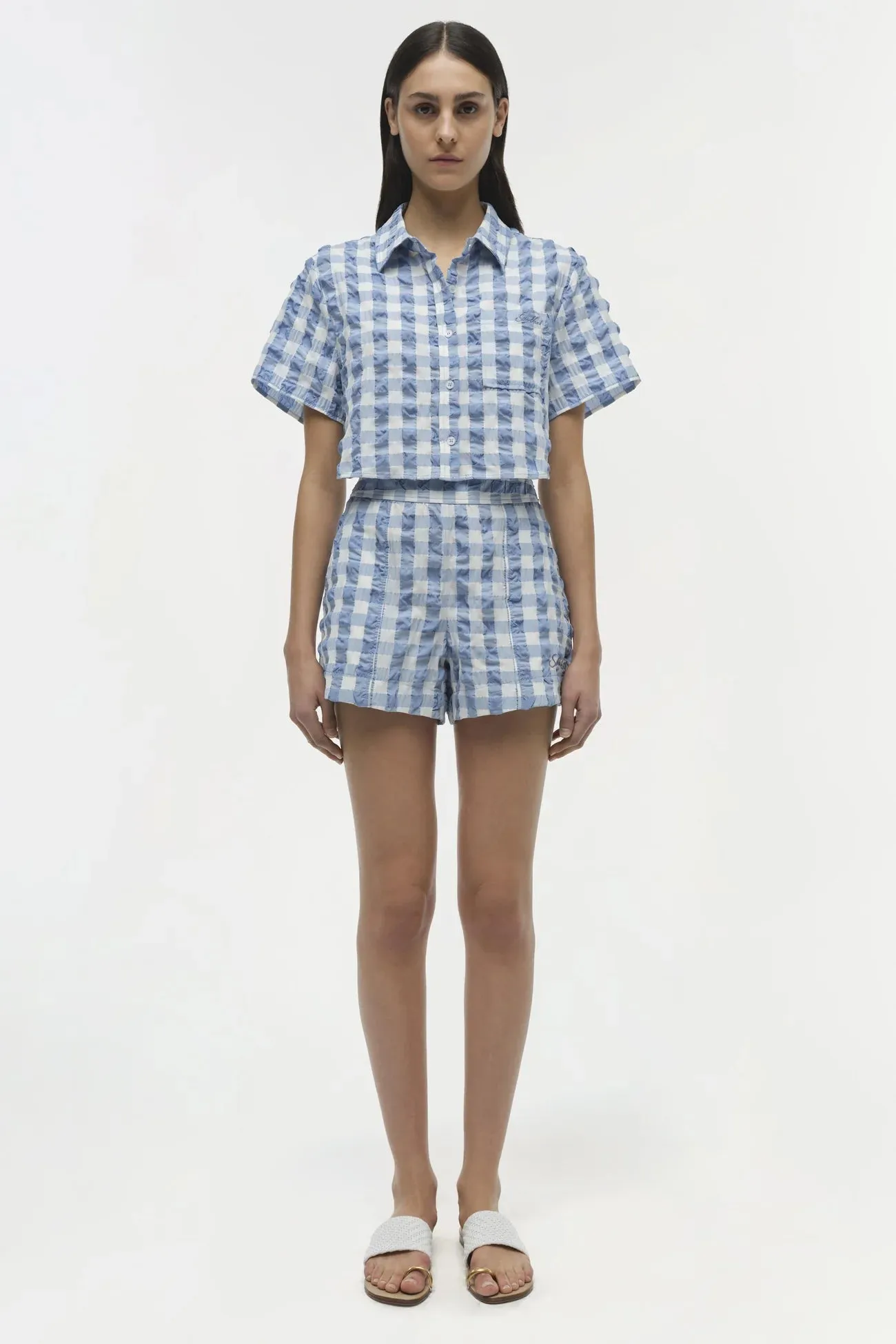 SIMKHAI Solange Cropped Shirt