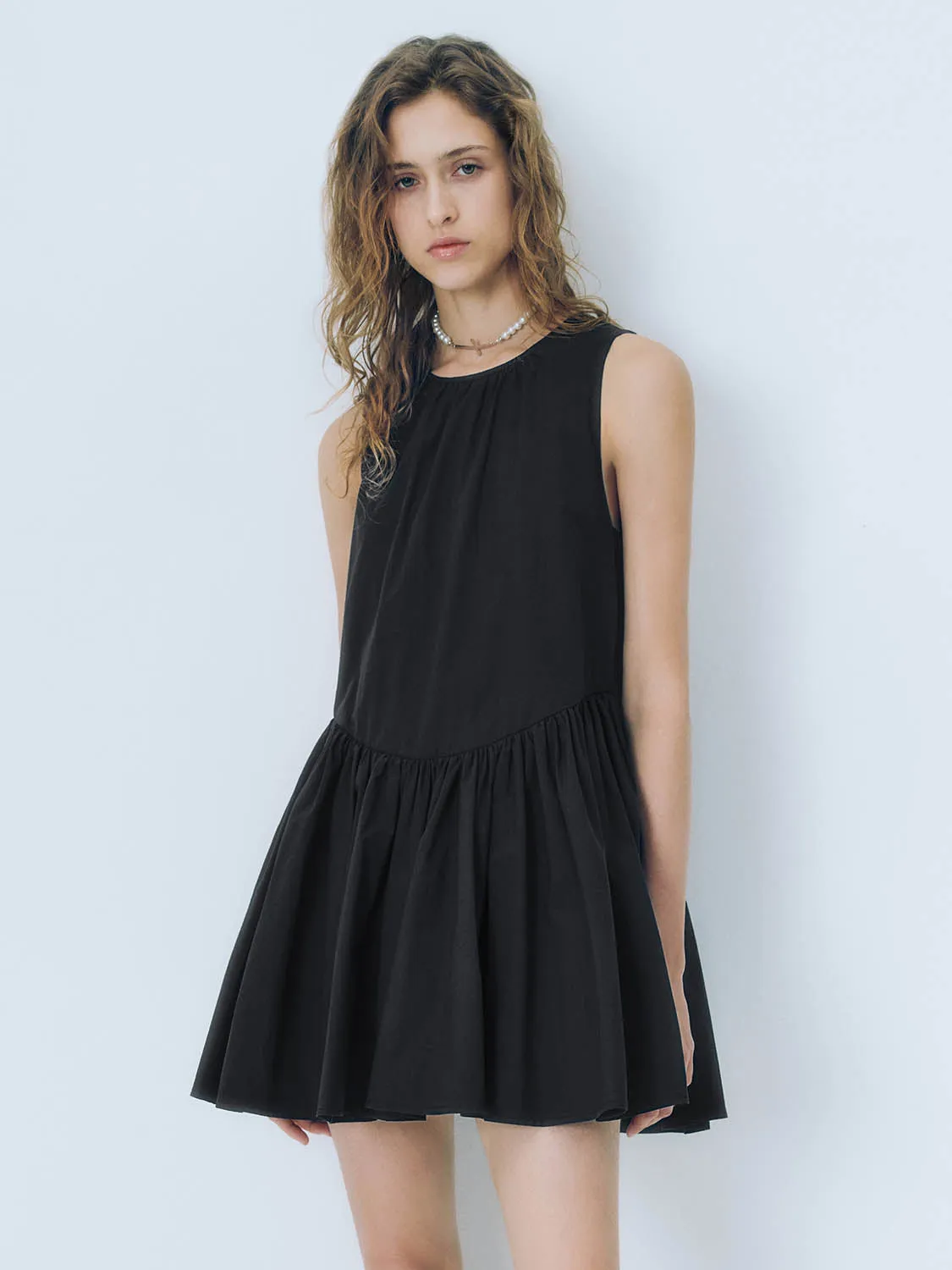 Sleeveless Pleated A-Line Dresses