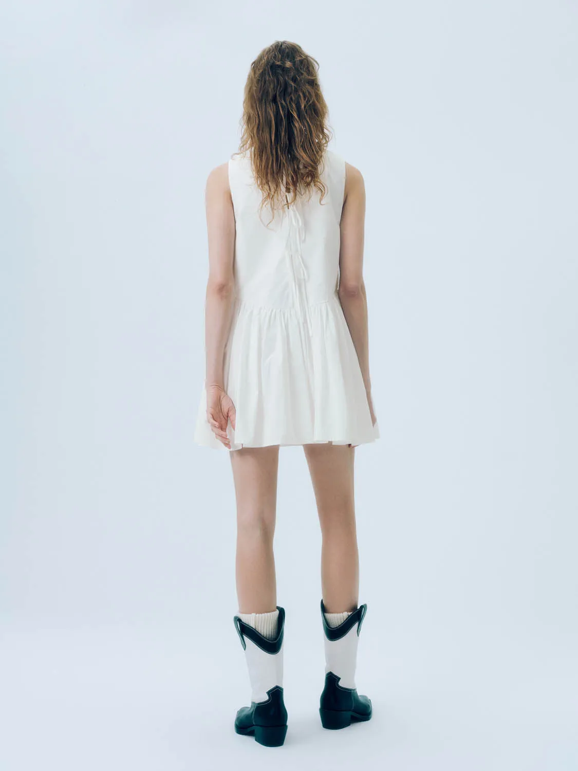 Sleeveless Pleated A-Line Dresses
