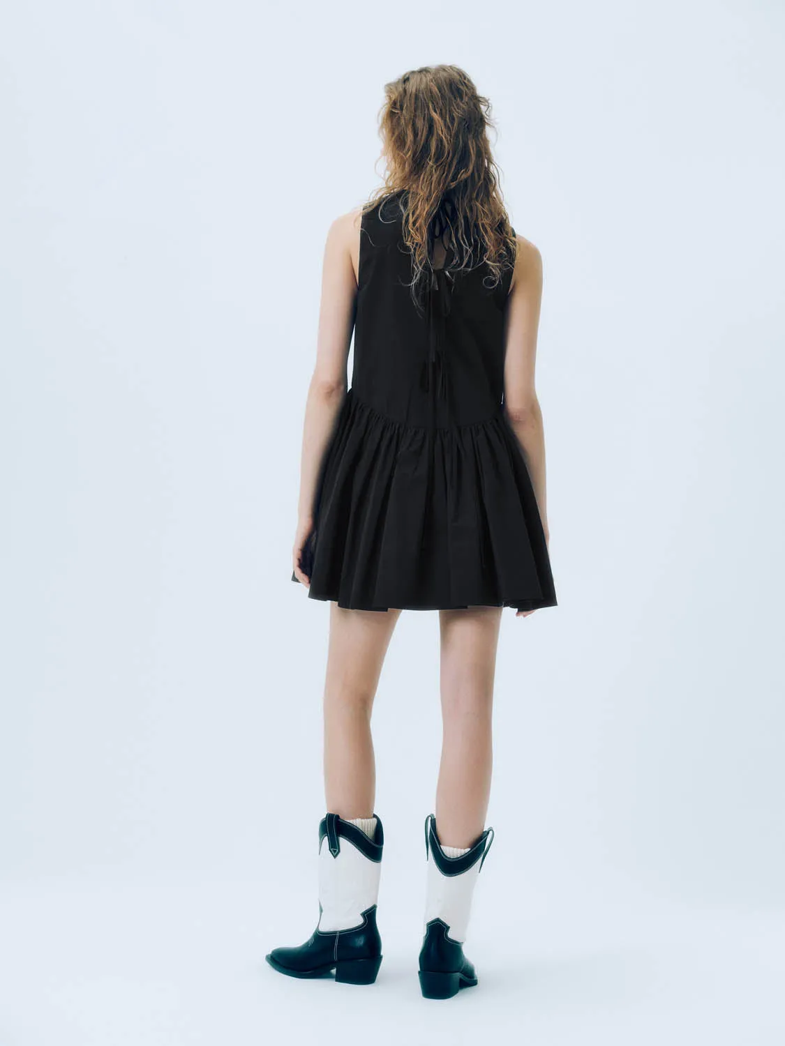 Sleeveless Pleated A-Line Dresses