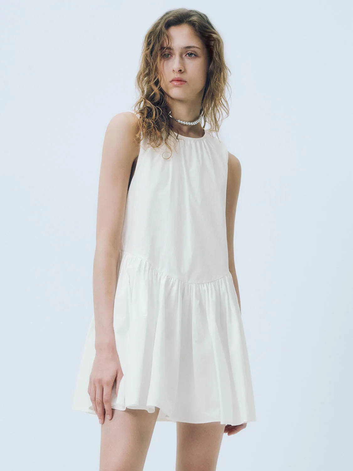 Sleeveless Pleated A-Line Dresses