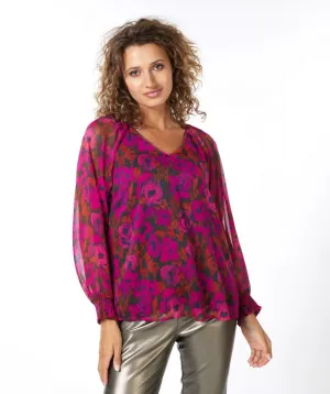 Smocked Cuff Blouse - SALE