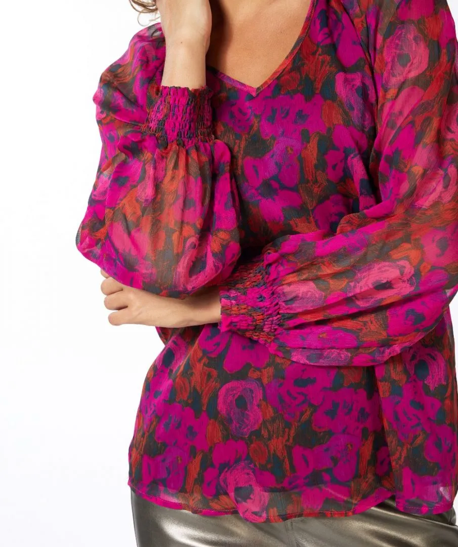 Smocked Cuff Blouse - SALE