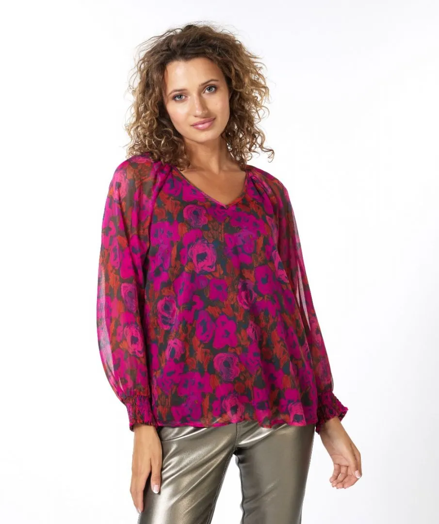 Smocked Cuff Blouse - SALE