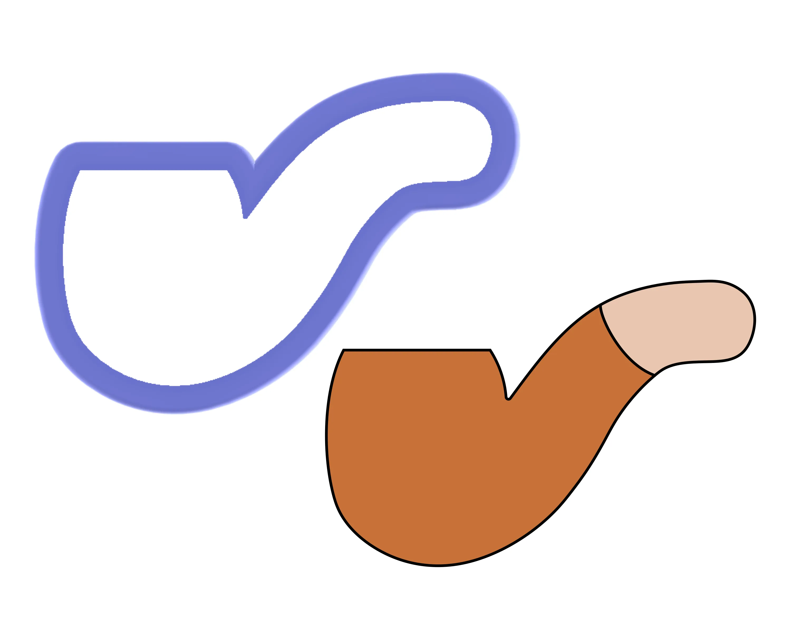 Smoking Pipe Cookie Cutter