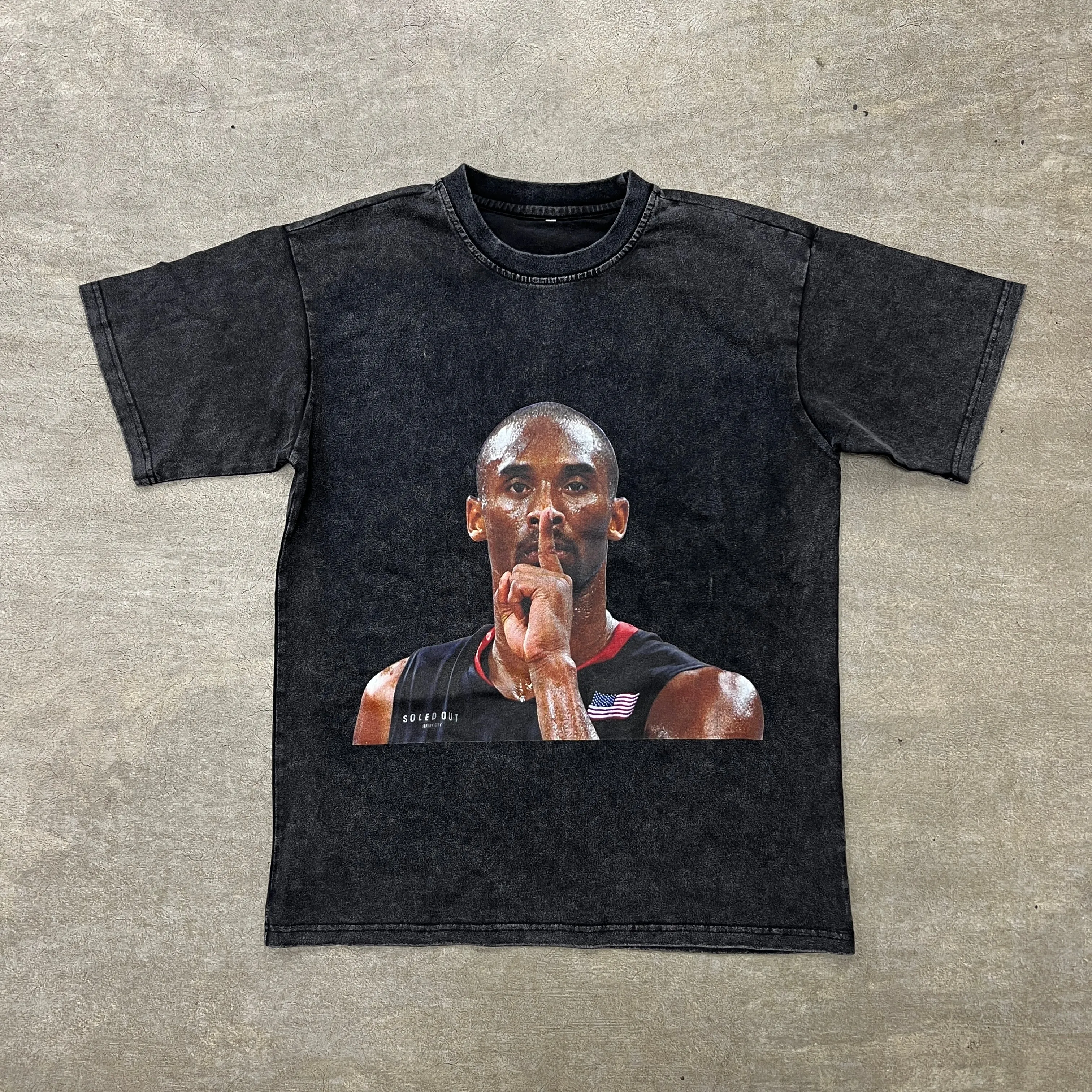Soled Out T-Shirt "KOBE" Vintage Black Size XL