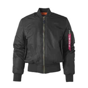Solid Color Stand Collar Loose Couple Bomber Jacket