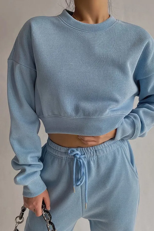 Solid Cut Out Sweater Knit Workout Outwear