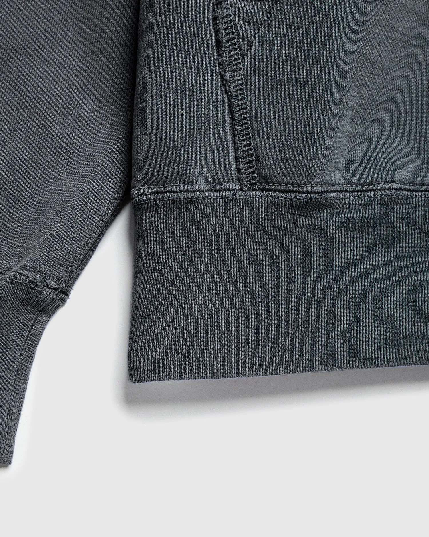 Special Finish Zip Hoodie in Black