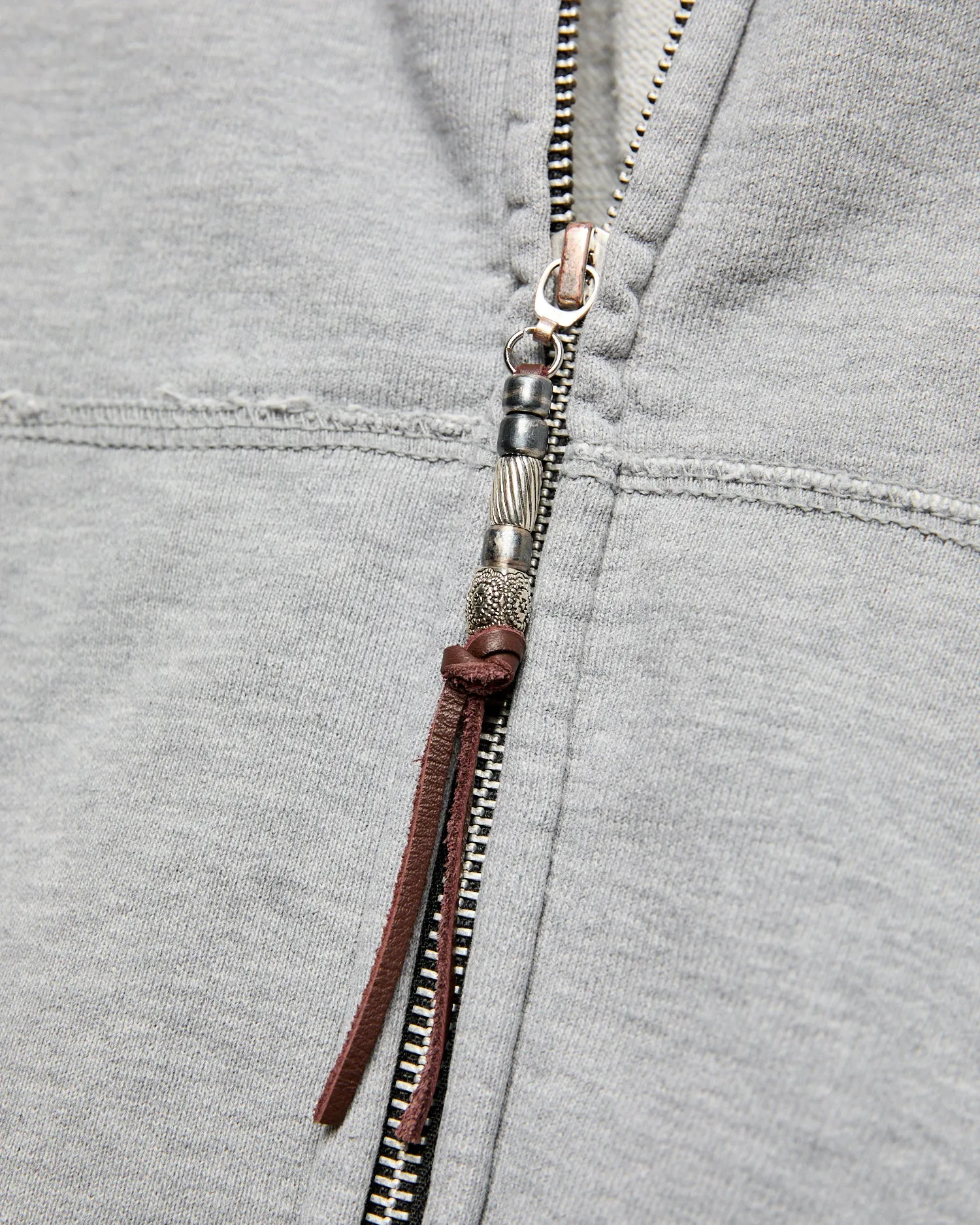 Special Finish Zip Hoodie in Heather Grey