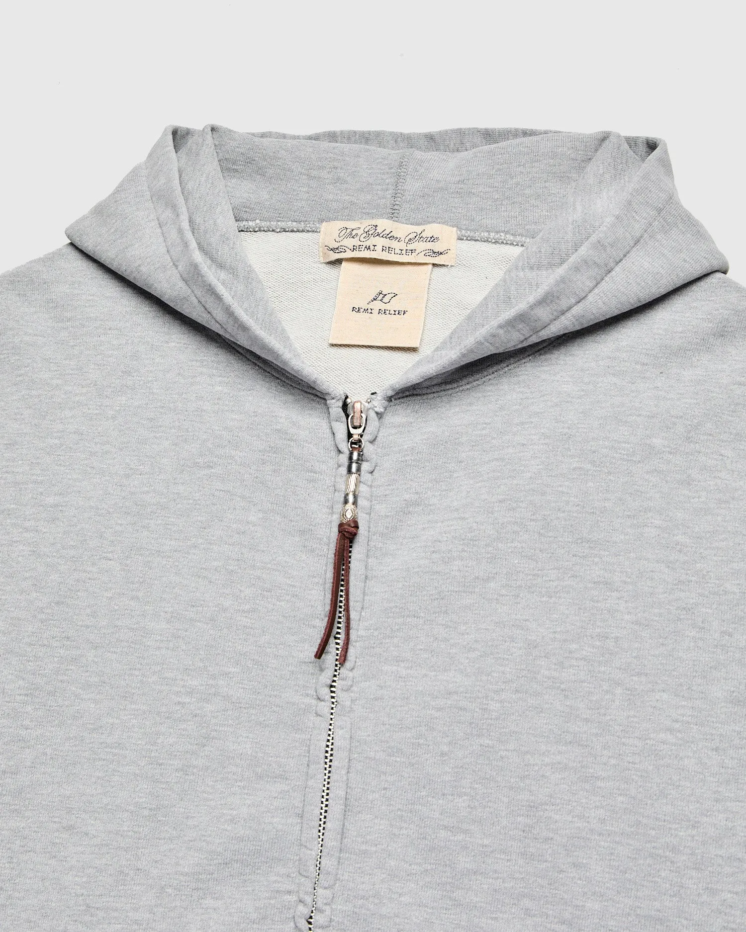 Special Finish Zip Hoodie in Heather Grey