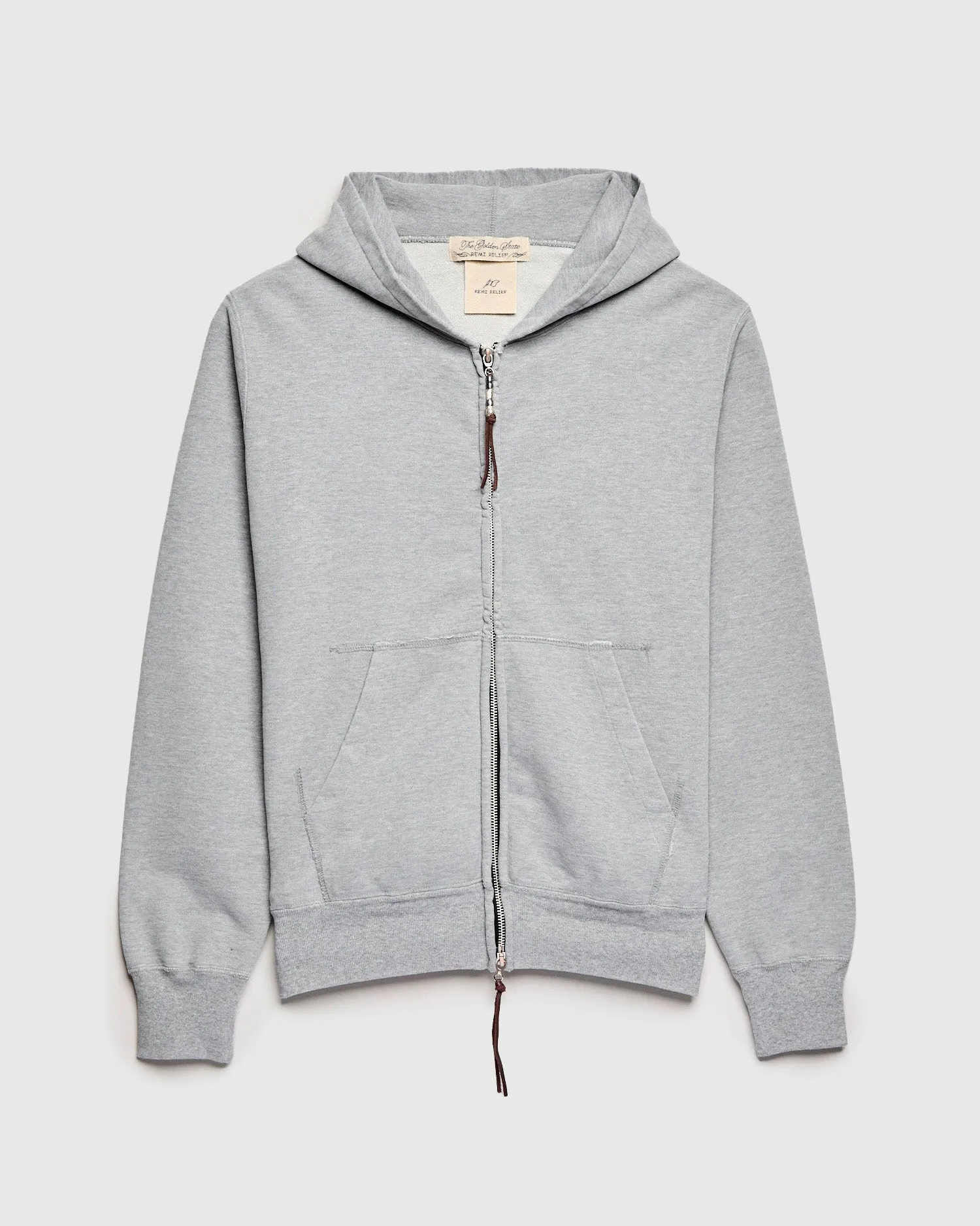 Special Finish Zip Hoodie in Heather Grey