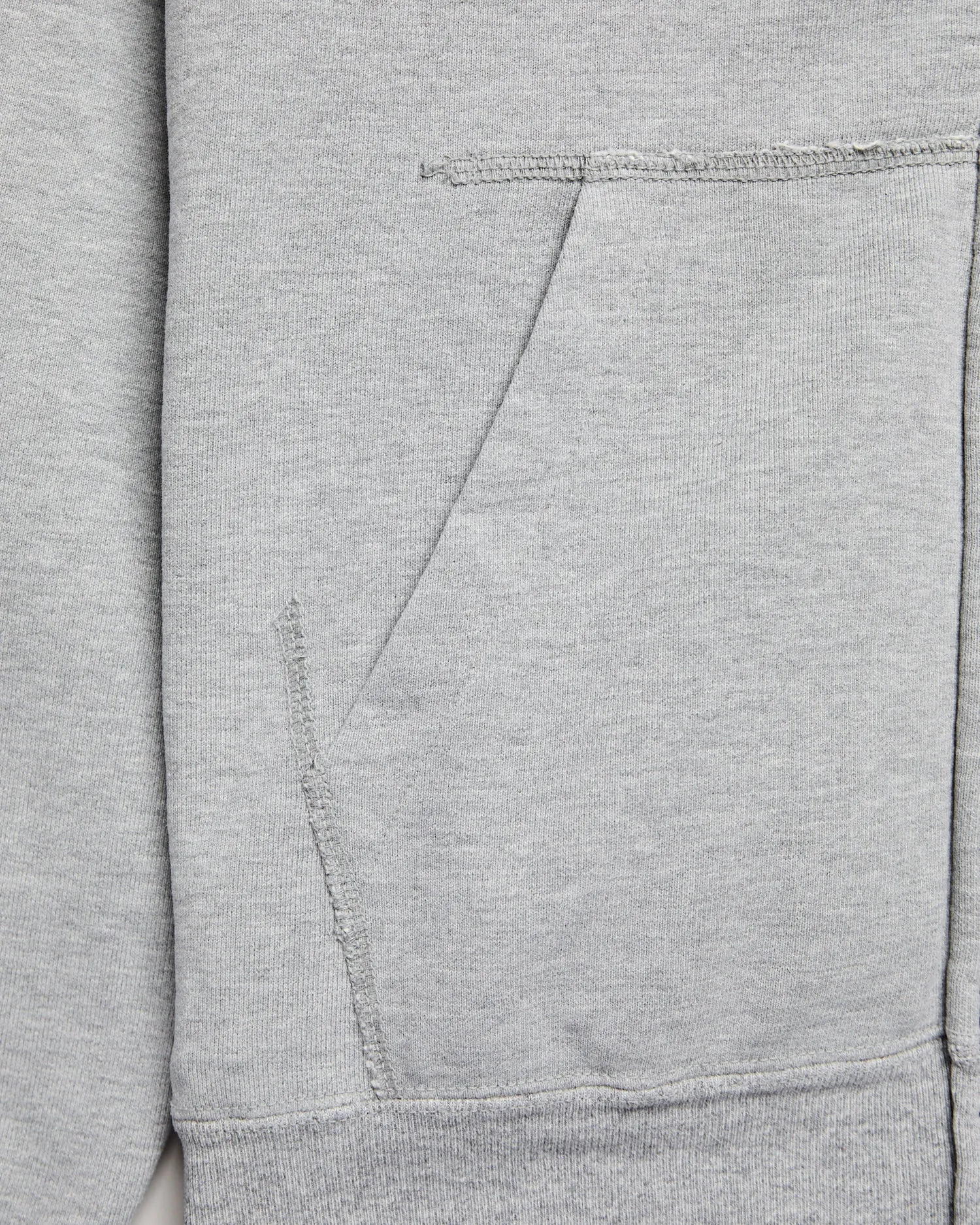 Special Finish Zip Hoodie in Heather Grey
