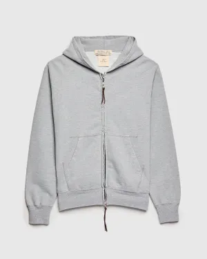 Special Finish Zip Hoodie in Heather Grey