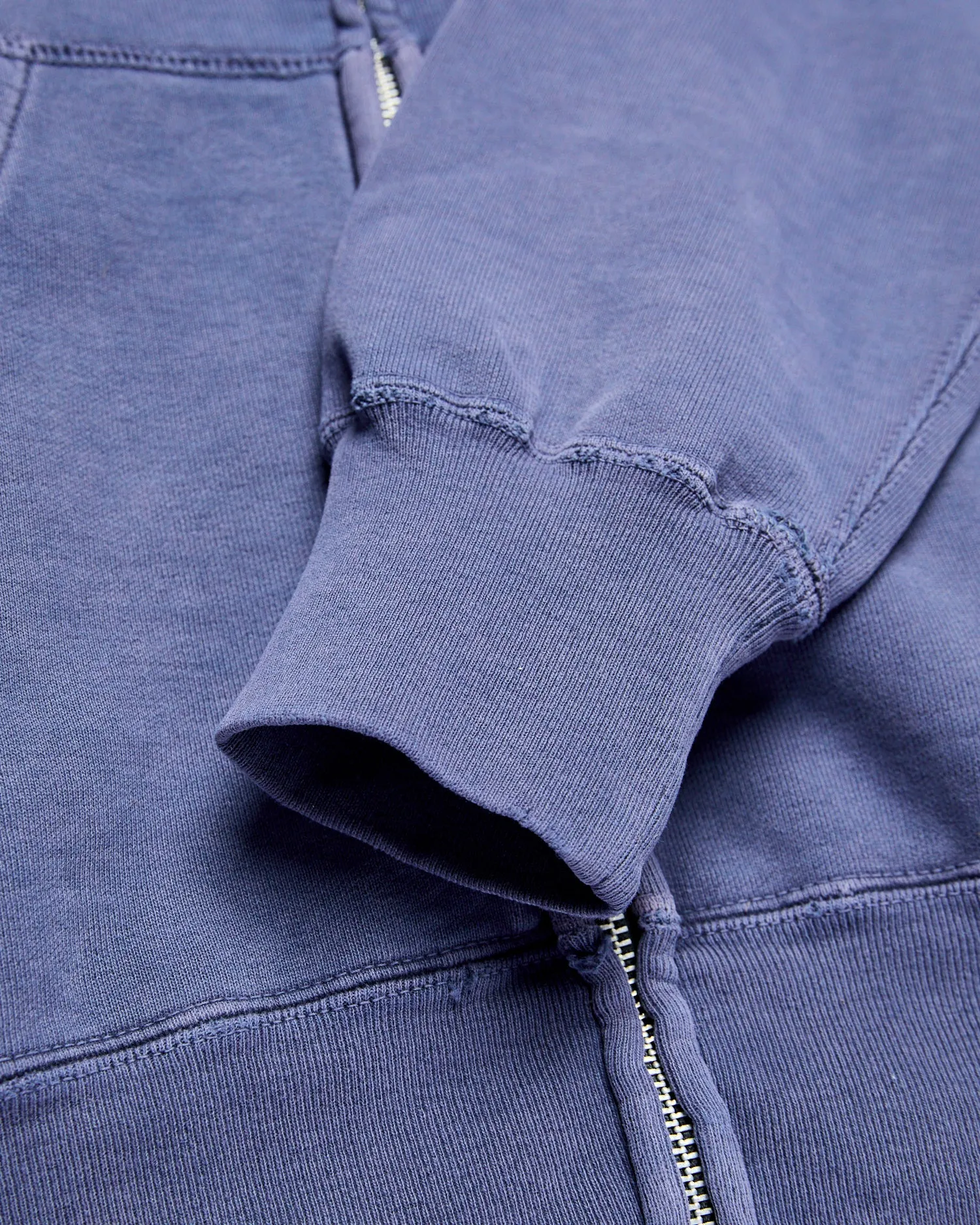 Special Finish Zip Hoodie in Navy