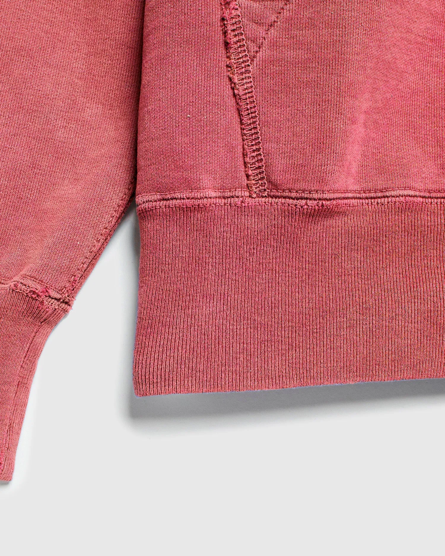 Special Finish Zip Hoodie in Red