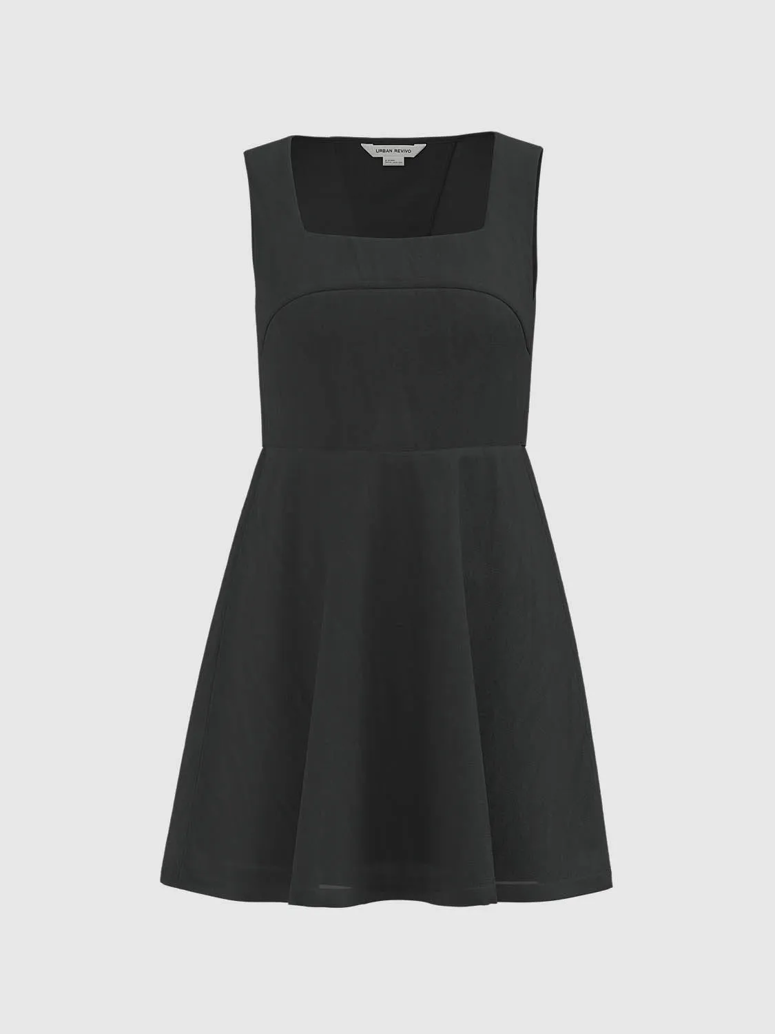 Square Collar A-Line Dresses