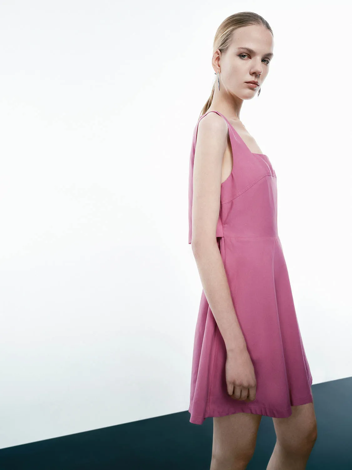Square Collar A-Line Dresses