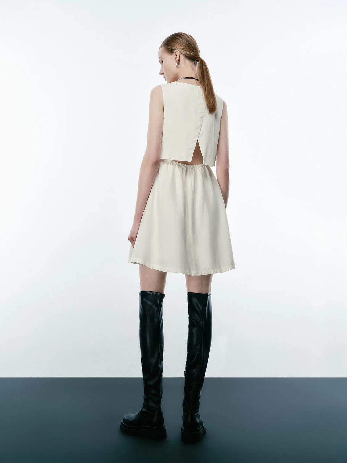 Square Collar A-Line Dresses