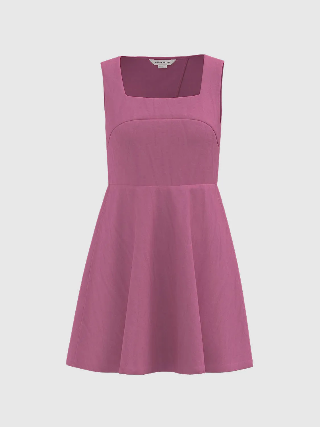 Square Collar A-Line Dresses