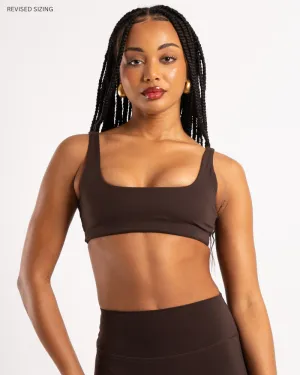 Square Neck Crop - Chocolate