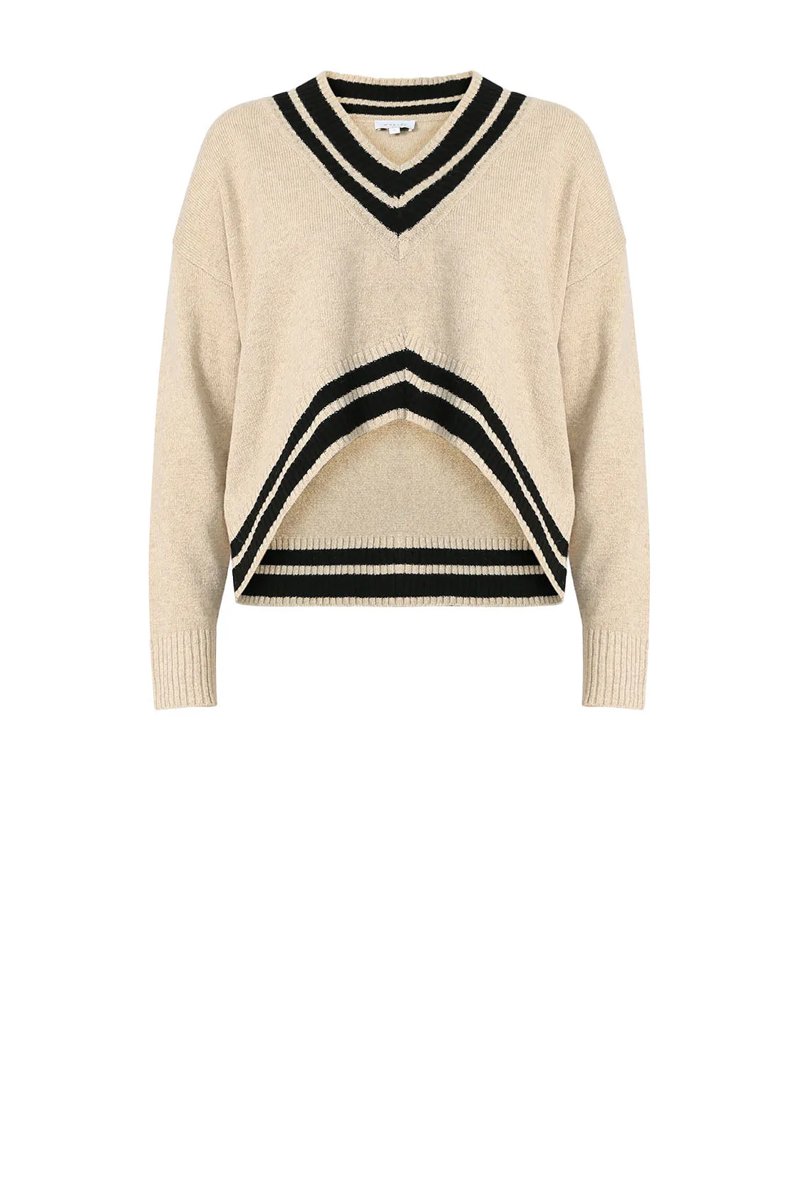 streak sweater / natural|black