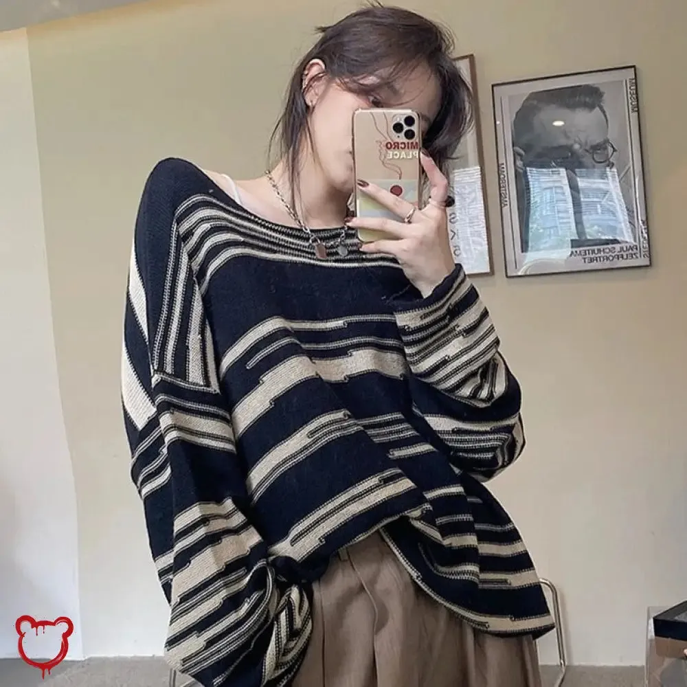 Striped Oversized Sweater