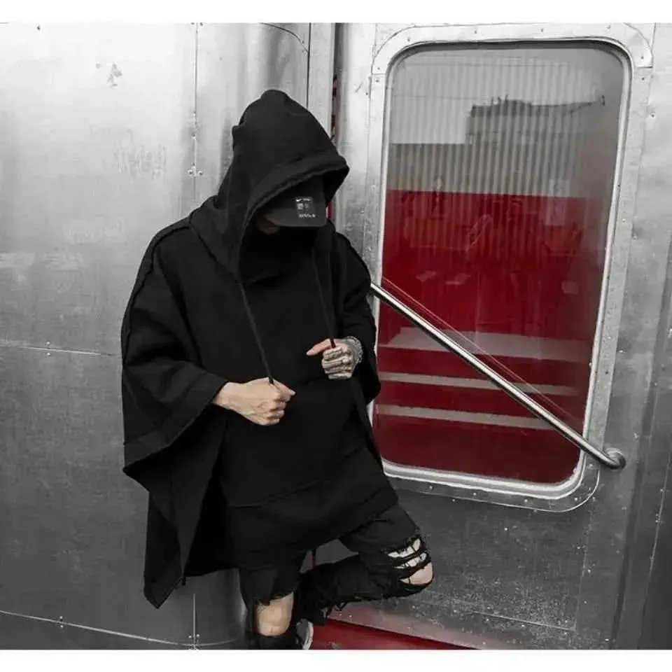 Telisan Techwear Hoodie Sweatshirt | Oversized Gothic Streetwear