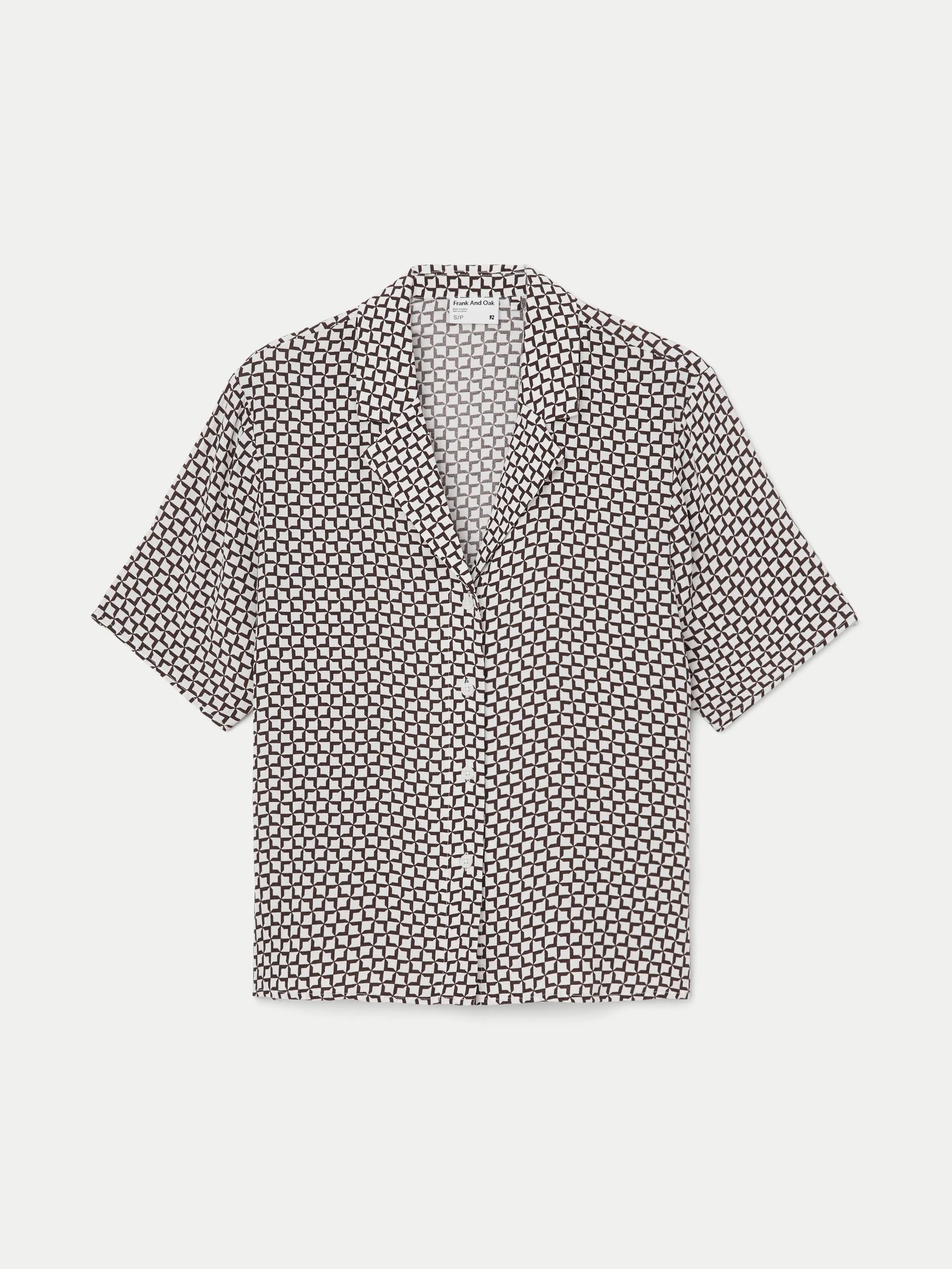 The Fluid Camp Collar Blouse in White